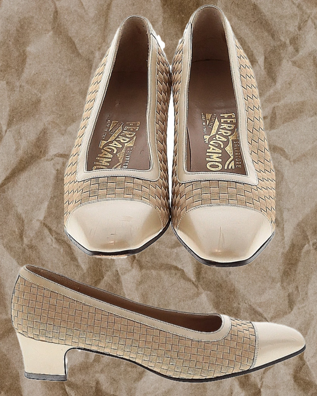 Salvatore ferragamo shoes size 8, used shoes in good condition with minor signs of wear,interior stains, scratches.